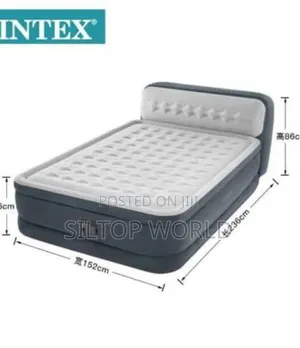 6 by 5 Intex Headboard Inflatable Mattress With Pillow