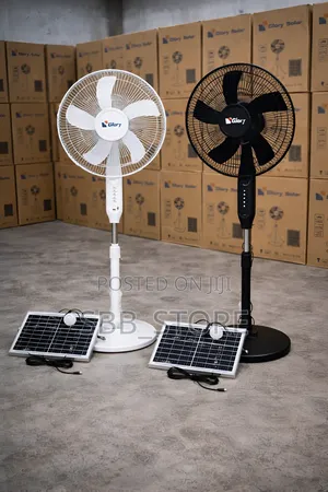 16 Inches Glory Solar Standing Fan With Panel (Ac/Dc Rechargeable)