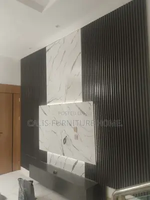 9ft X 12ft Tv Console. White and Grey Color