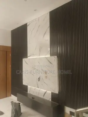 9ft X 12ft Tv Console. White and Grey Color