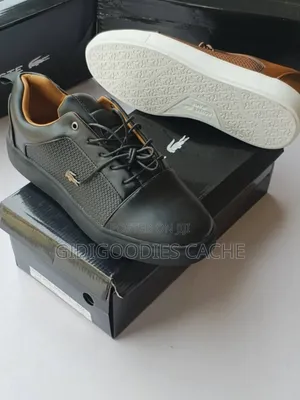 Lacoste Flat Lace-Up Men's Shoes Size 40-46
