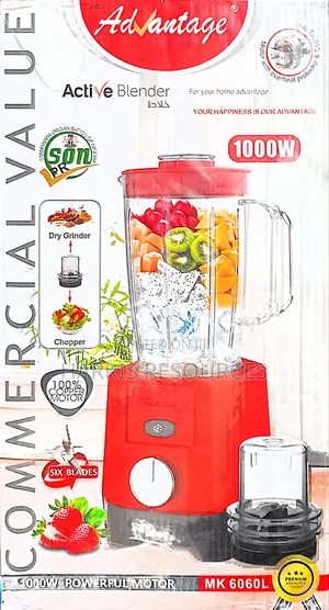 Blender and Grinder With Double Mills- Advantage Mk8031