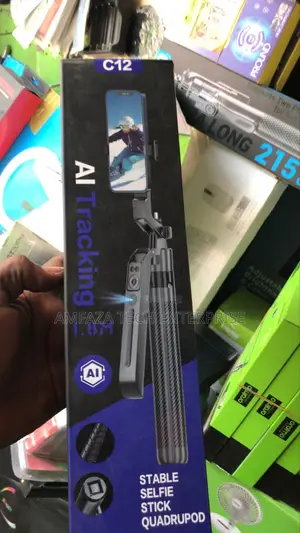 C12 Ai 360° Tracking Quadrupod and Selfie Stick.