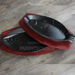 Cast Iron Sizzling Plate Fish Design