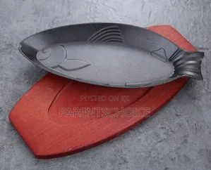 Cast Iron Sizzling Plate Fish Design