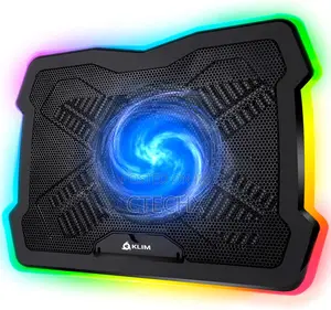 RGB Laptop Cooling Pad With Led Rim - Gaming Laptop Cooler . Usb