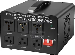 5000 Watt Voltage Converter Transformer - Step Up/Down 110 to 240v