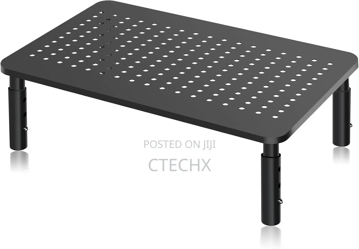 Monitor Stand Riser, Metal Computer Stand, 3 Height Adjustable Riser