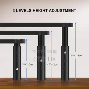 Monitor Stand Riser, Metal Computer Stand, 3 Height Adjustable Riser