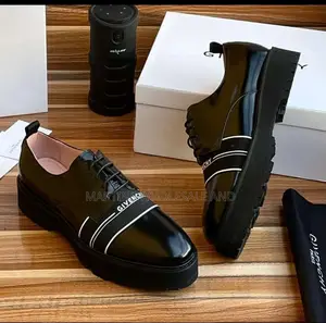 Givenchy Logo-Strap Patent Leather Platform