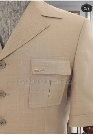 Daniel Espino Shortsleeved Matured Men Safari Turkish Men’S Suit