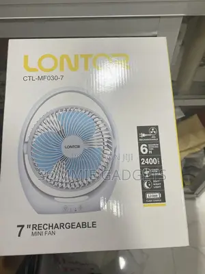 Lontor 7” Rechargeable Mini Fan