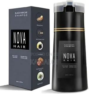 200ml Black Nova Hair Dye Shampoo