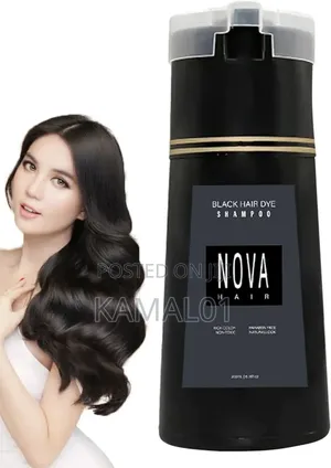200ml Black Nova Hair Dye Shampoo