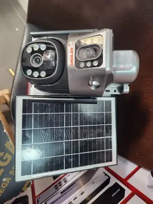 V380 Dual Lens Solar Camera 8mp