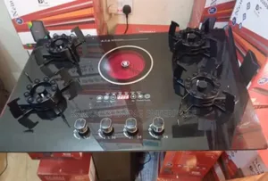 Hybrid Gas Electric Cooktop – 5 Burner (4 Gas + 1 Electric Infrared