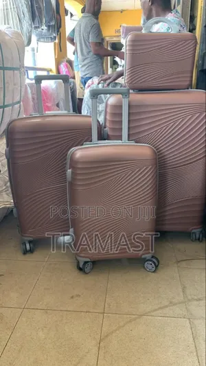 3 Set Piece Rubber Unbreakable  Travel Luggage