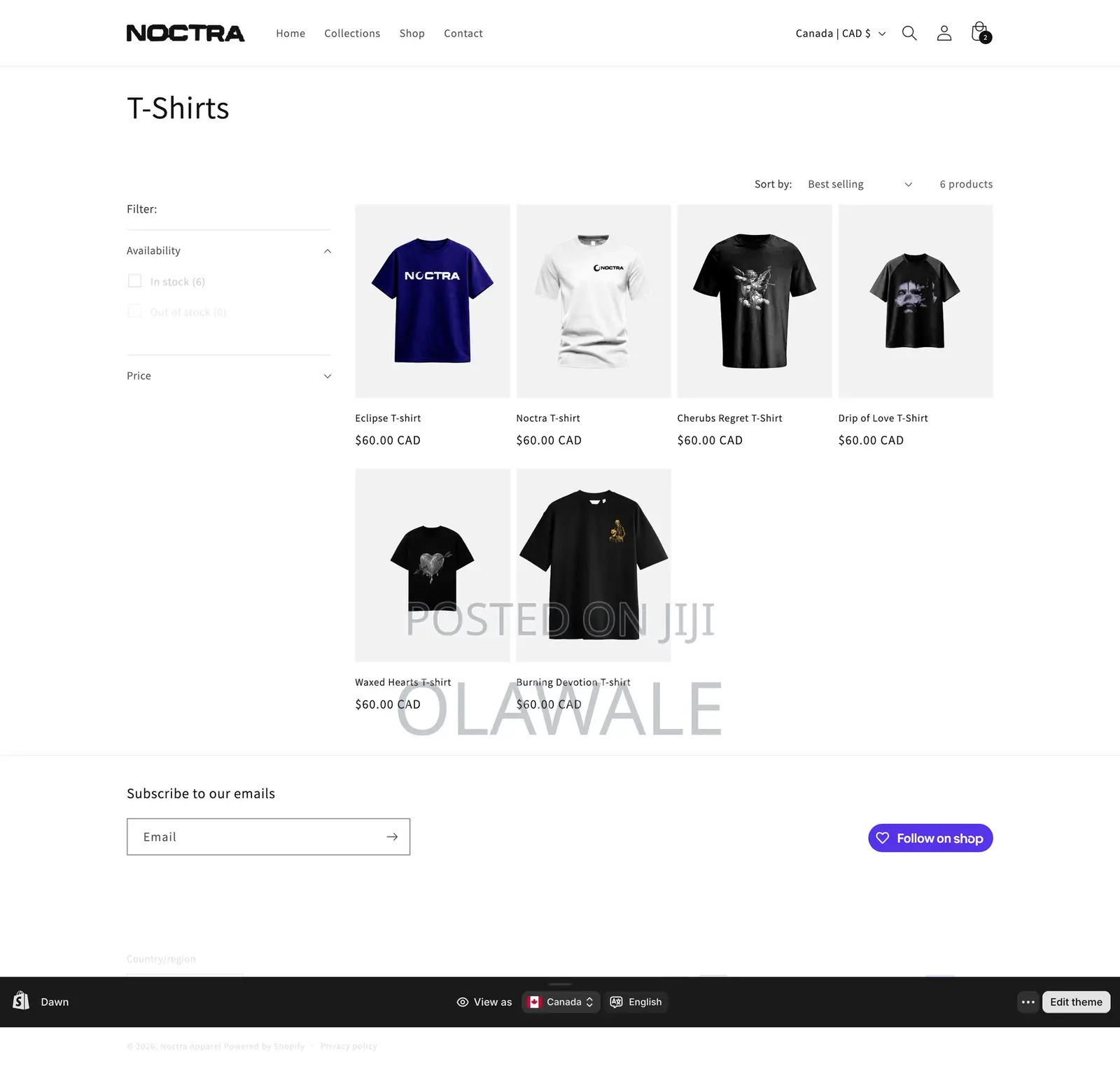 Ecommerce Shopify Store Design | Product Collection Setup