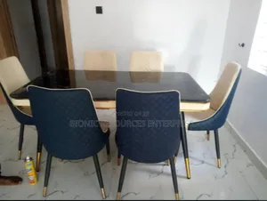 6 Seaters Double Layer Marble Top Dining