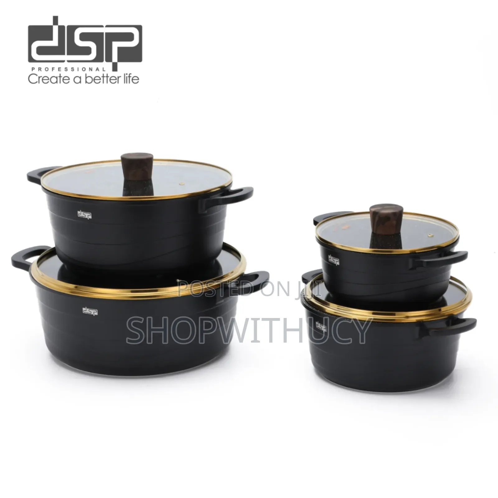 DSP Professional Multi-Cookware Set, 16-Piece Collection.