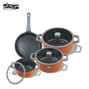 Dsp 7 Piece Multicookware Set, Non-stick Coating Pot, 100% Toxin-free
