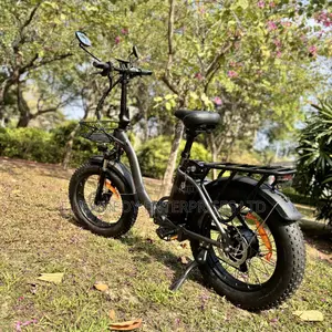 Big Fat Tire Foldable Electric Bicycle With 7 Gear Speed + Helmet