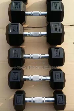 10kg Hexagonal Dumbbells