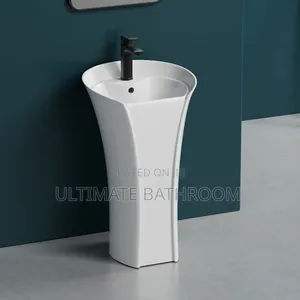 White Standing Washing Hand Basin