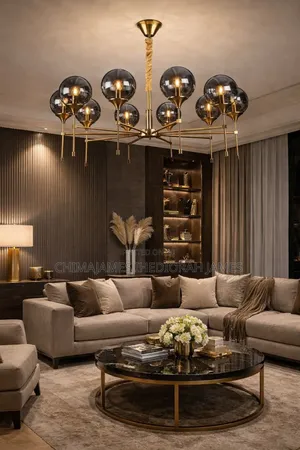 2026 New Magic Bean Led Art Chandelier Living Room Bedroom Kitchen