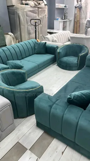 7 Seater Green Color Sofa Chair