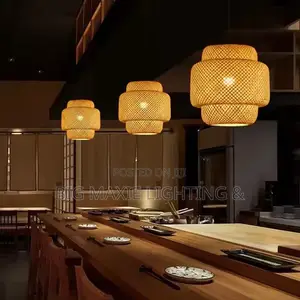 Single Drop Rattan Pendant Light