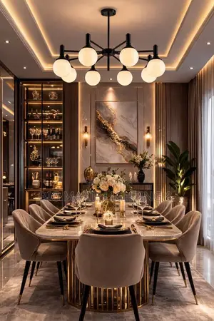 Nordic Style Light Luxury, Living Room Dining Room Lights