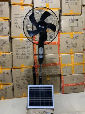 Solar Rechargeable Standing Fan