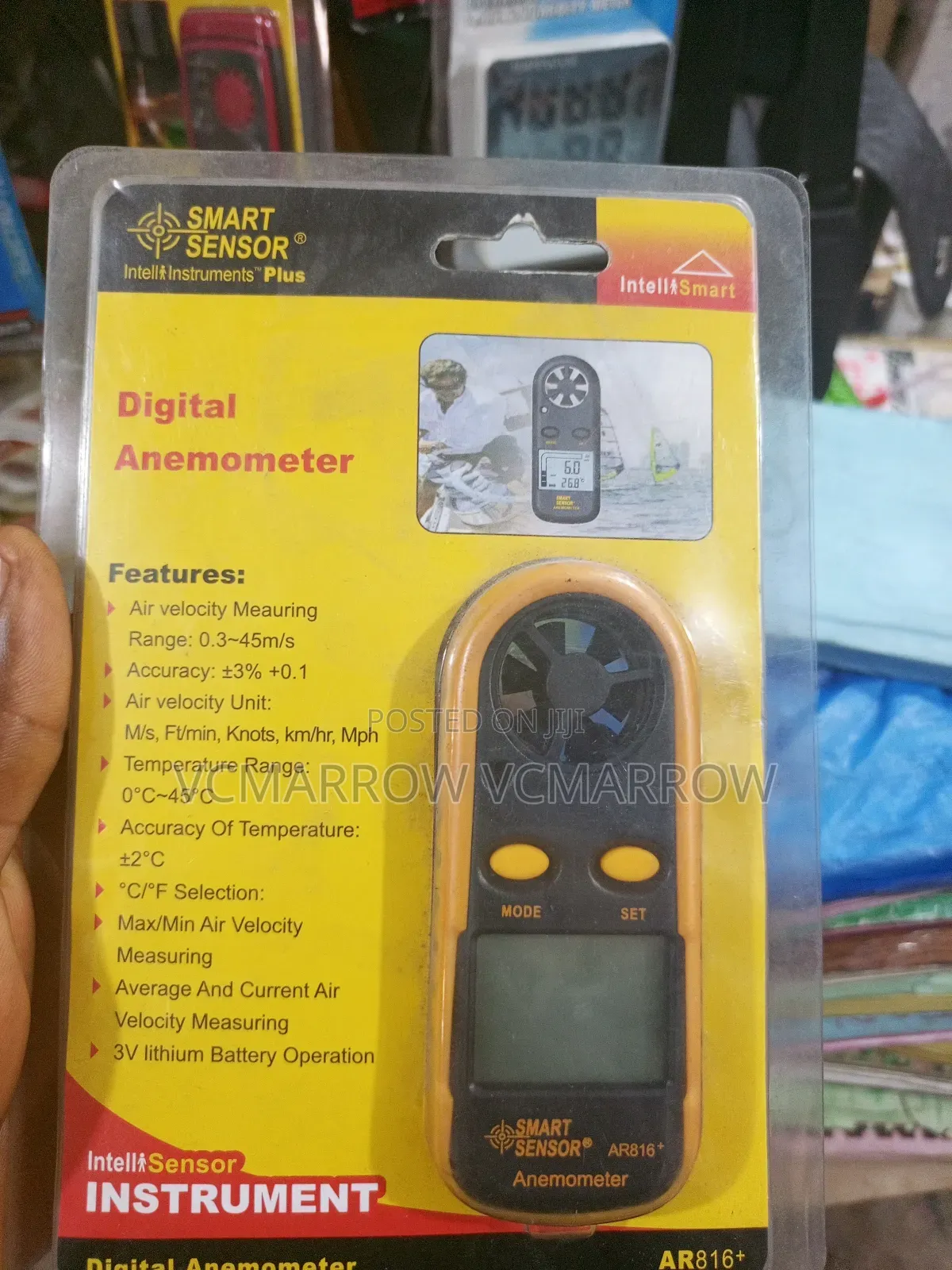 Smart Sensor Ar816+ Digital Anemometer,