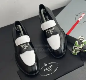 Low Sole Leather Prada Loafers