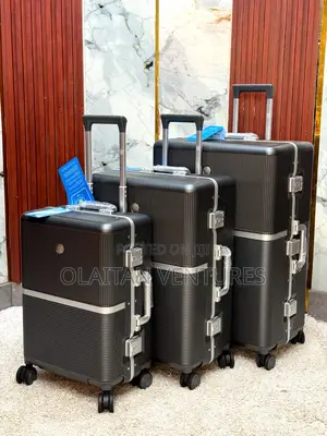 Set of 3 Aluminum Luggage Bags