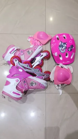 Preteen Skating Shoes (Tom And Jerry Themed)Pink Colour(Bag Included)