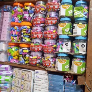 Kids Fancy Sharpener,Eraser, Biro and Pencil (60pcs in a Pack)