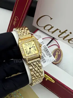 Cartier Stone Frame Feminine Wristwatch