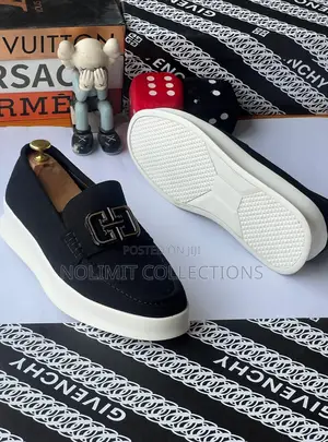 Givenchy Suede Loafers With White Soles