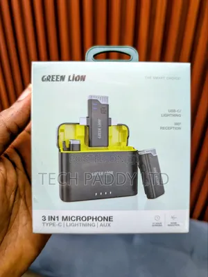 Green Lion 3 in 1 Wireless Lavalier Microphone