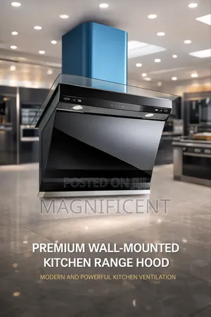 Premium Kitchen Extractor Hood – Modern Wall-Mounted Smoke Odor Vent