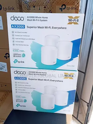 Tp-Link Deco X50 Ax3000 Whole Home Mesh Wi-Fi 6 System.