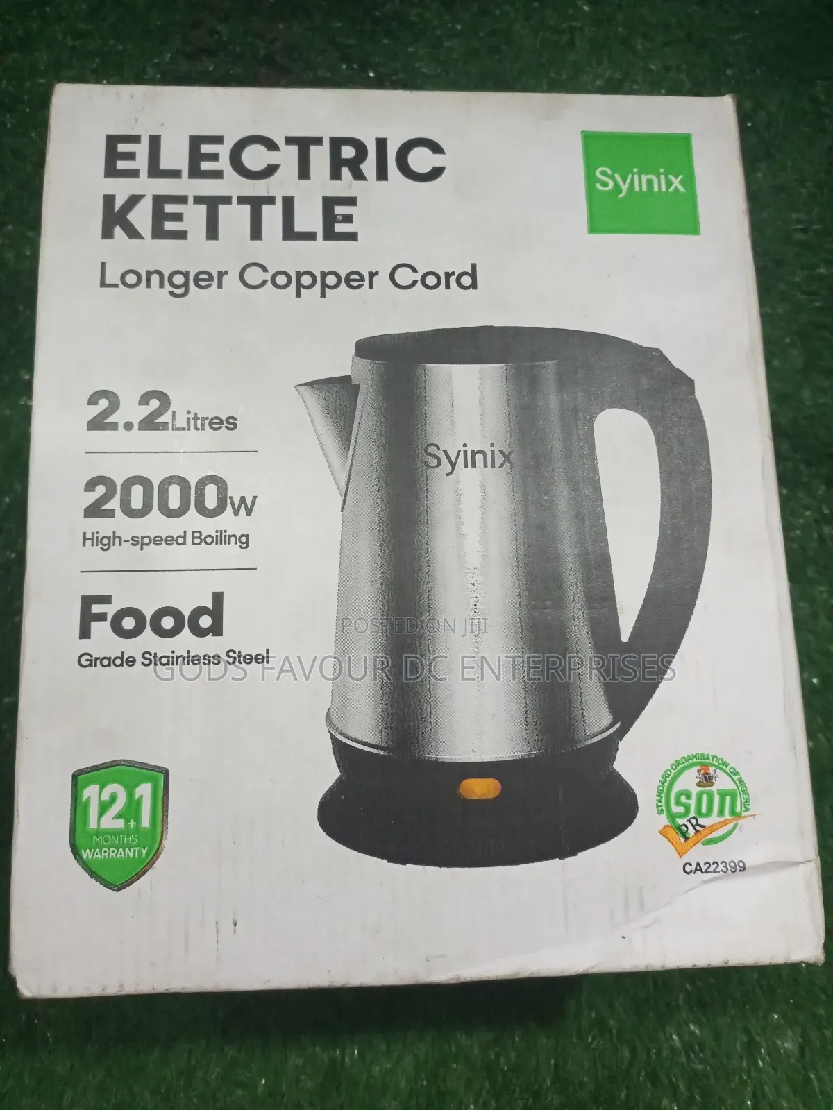 Electric Kettle 2.2 Liters