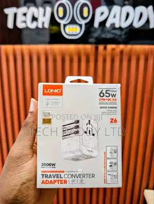 Ldnio Z6 65w Gan Universal Travel Converter Adapter