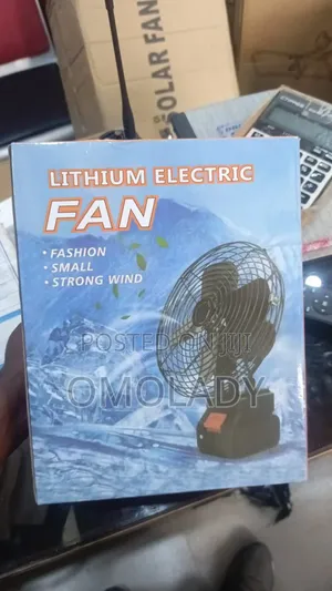 1 Battery Strong Wind Lithium Electric Fan