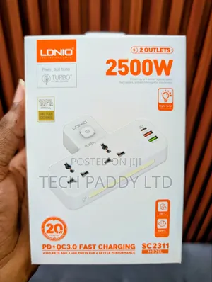 Ldnio Sc2311 2 Plug, 3 Usb Smart Socket Extension With Led Light
