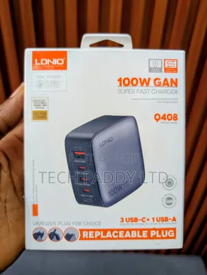 Ldnio Q408 Smart 100w Gan Laptop Super Fast Charger