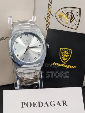 Poedagar Quality Steel Unisex Arabic-Dial 