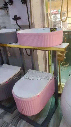 Pink Colour Wall Hung Wc